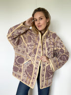 Veste Kantha Brodée Réversible — Pièce Unique N°15