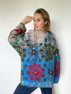Veste Kantha Brodée Réversible — Pièce Unique N°19