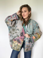 Veste Kantha Brodée Réversible — Pièce Unique N°19