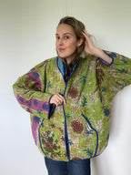 Veste Kantha Brodée Réversible — Pièce Unique N°29