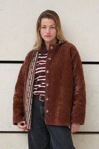 Manteau Farhaan Marron
