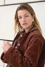 Manteau Farhaan Marron