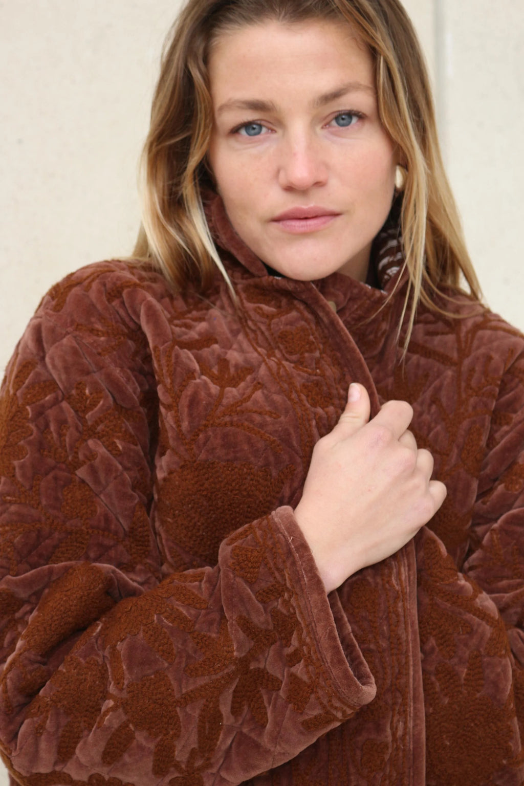 Manteau Farhaan Marron