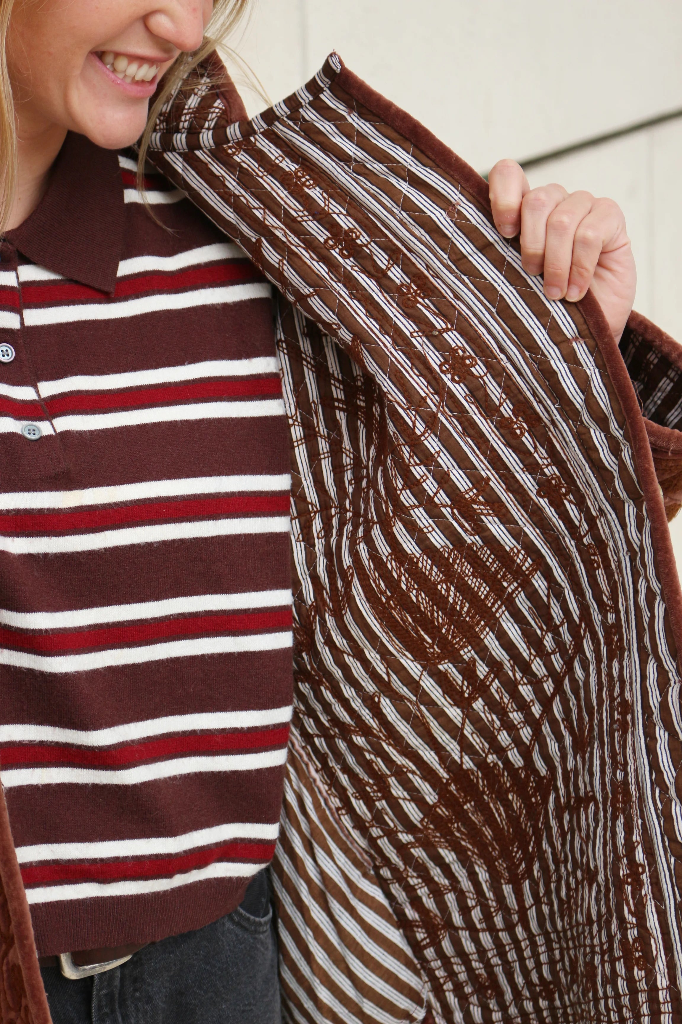 Manteau Farhaan Marron