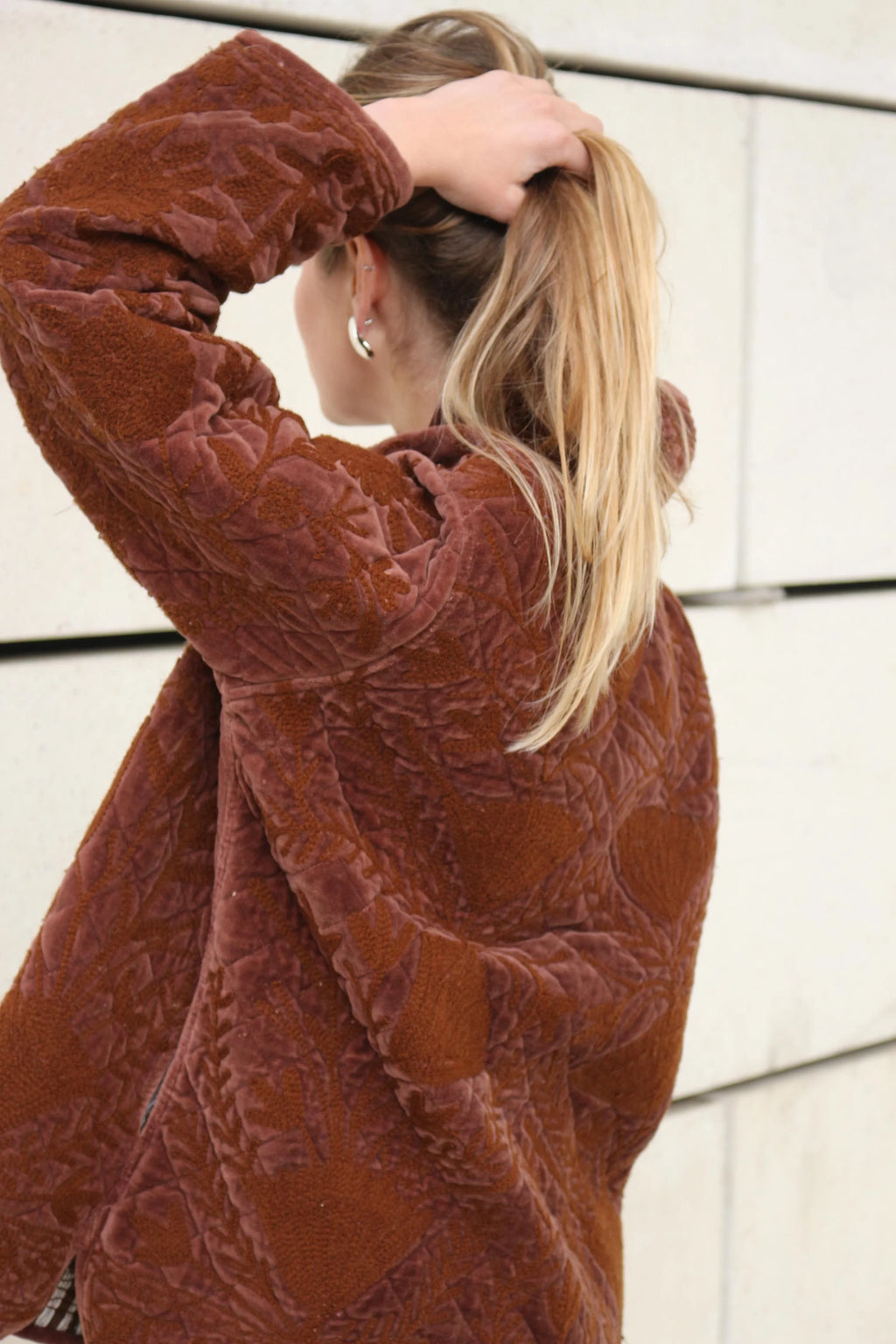 Manteau Farhaan Marron