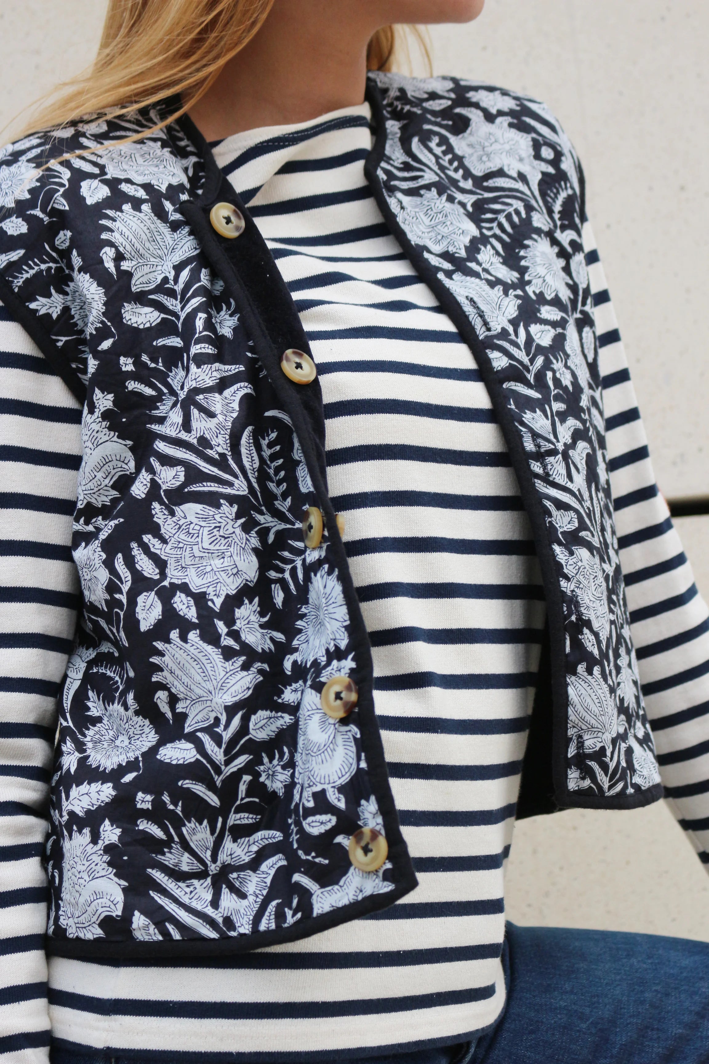 Reversible Black Vest