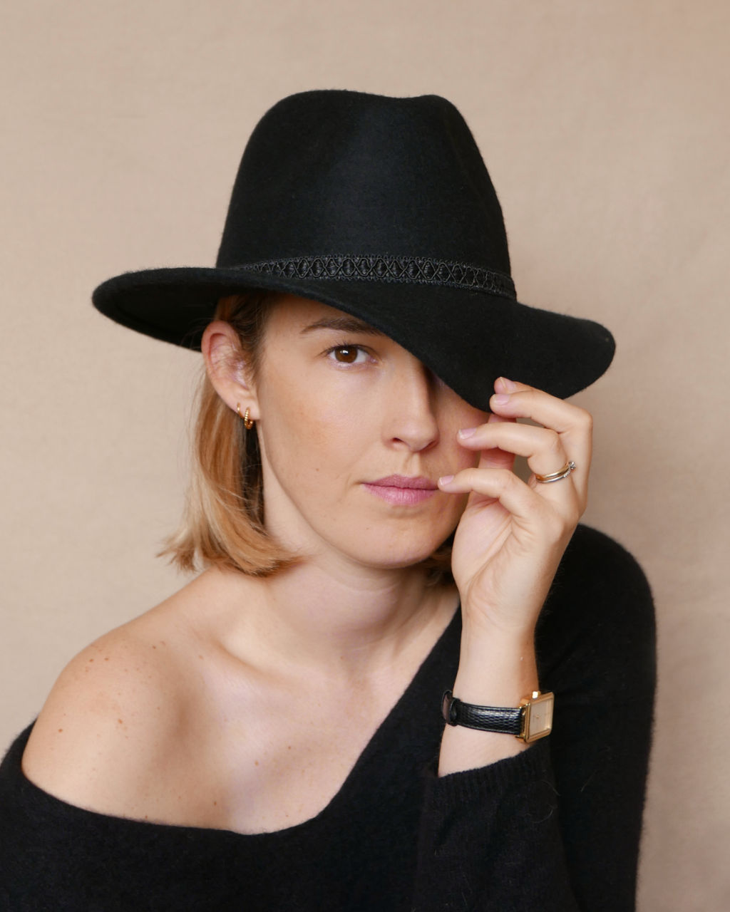 CHAPEAU ROMÉO . mini black