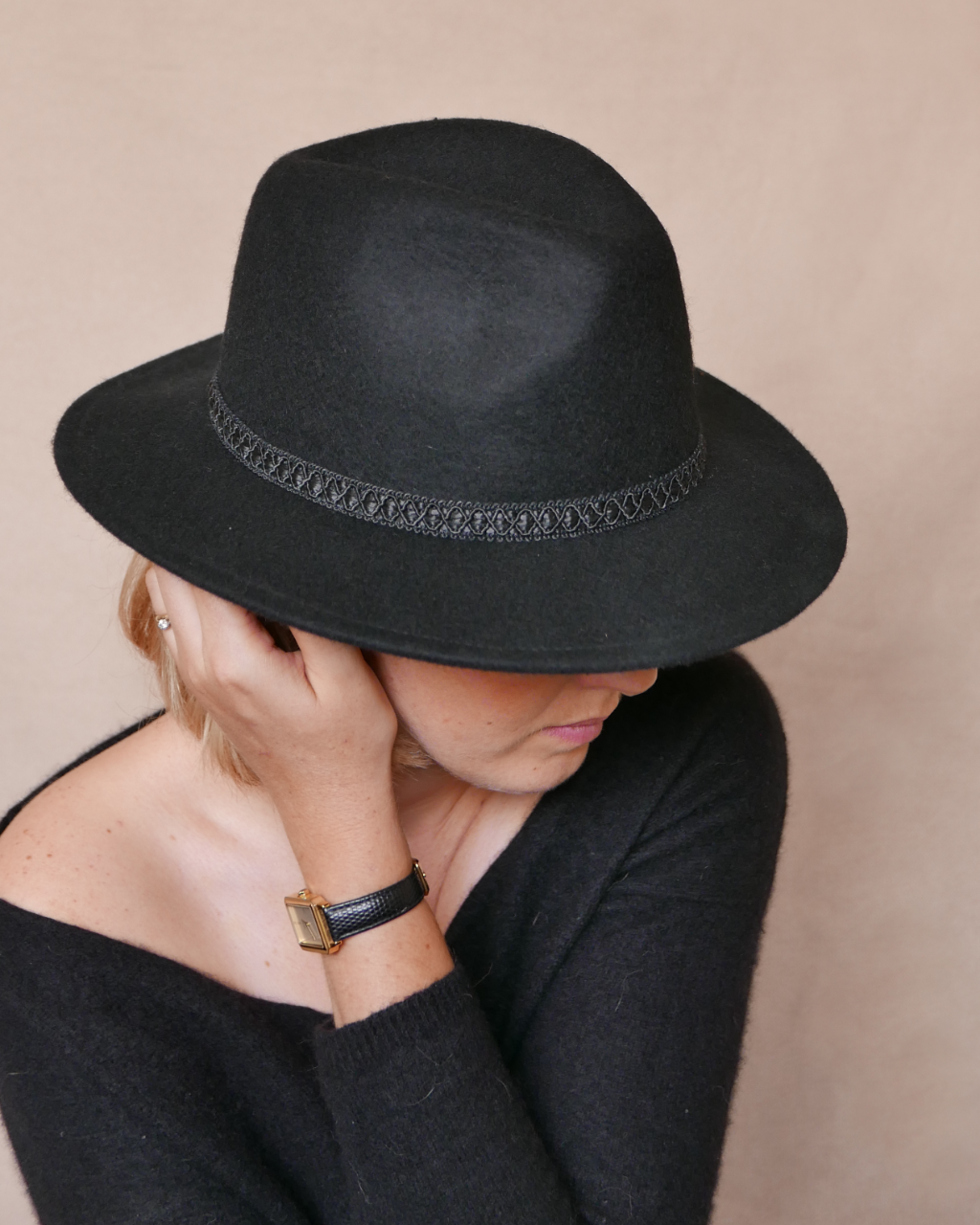 CHAPEAU ROMÉO . mini black