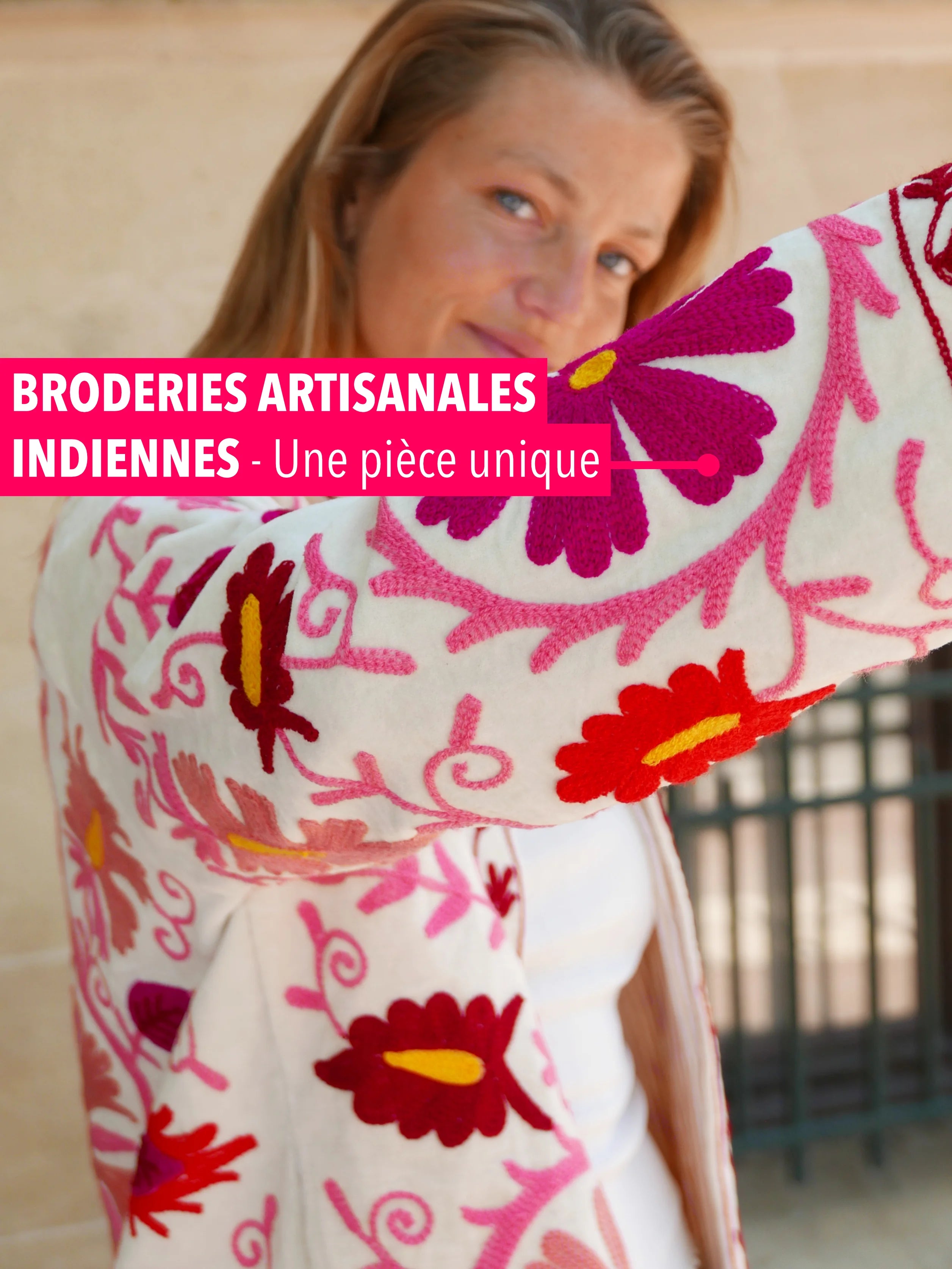 Veste Kamala Crème Rosée