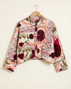 Veste Courte en Kantha Brodé Réversible — Pièce Unique N°4