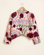 Veste Courte en Kantha Brodé Réversible — Pièce Unique N°4