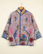 Veste Kantha Brodée Réversible — Pièce Unique N°06