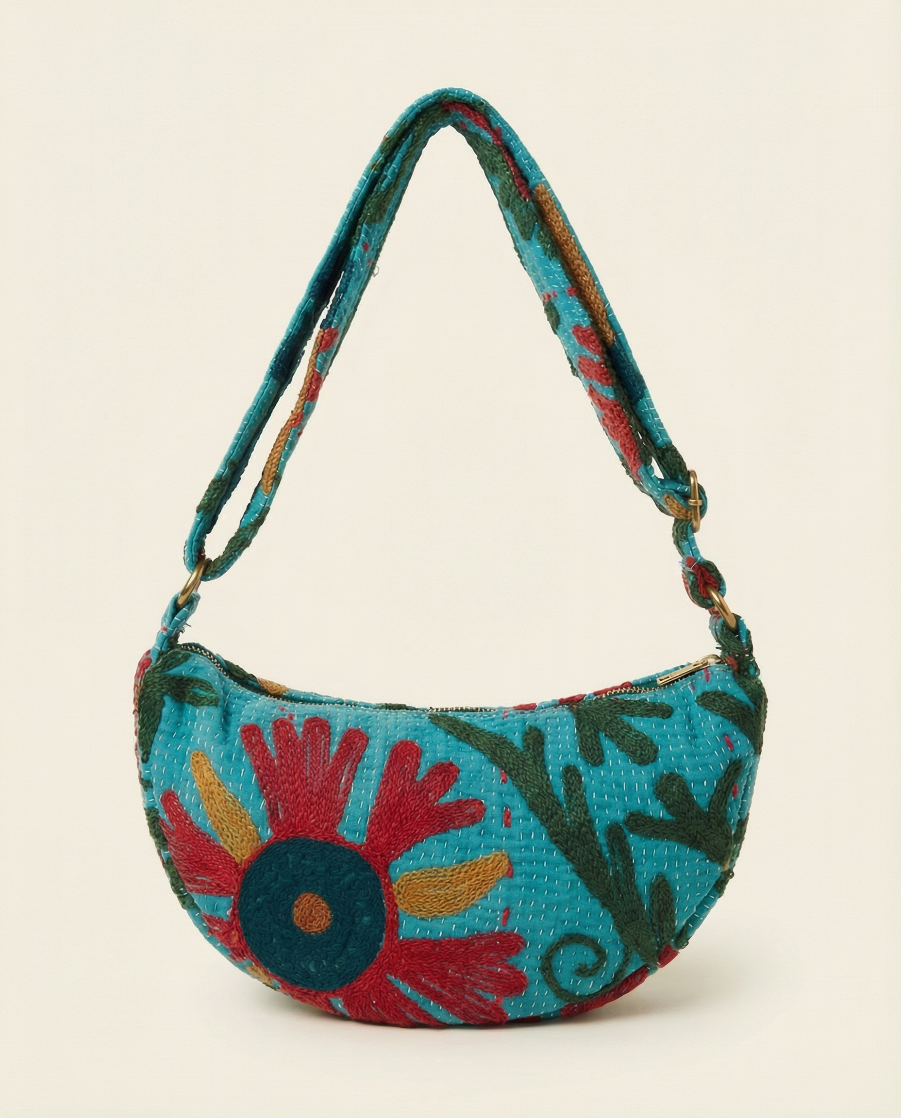 Sac Banane Kantha – pièce unique upcyclée