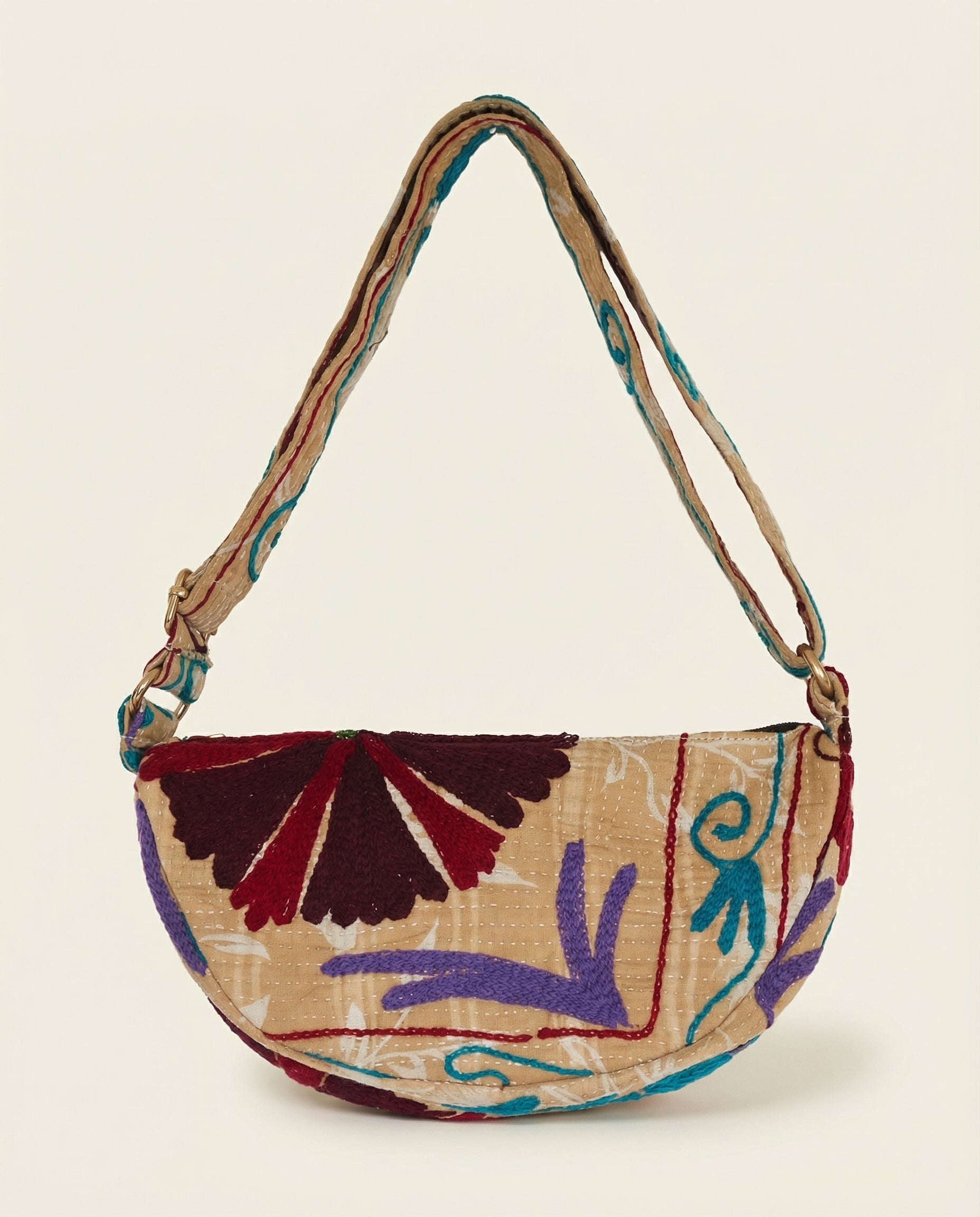 Sac Banane Kantha – pièce unique upcyclée