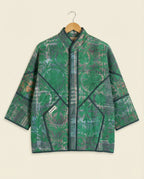 Veste Kantha Brodée Réversible — Pièce Unique N°20
