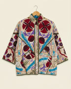 Veste Kantha Brodée Réversible — Pièce Unique N°25