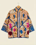 Veste Kantha Brodée Réversible — Pièce Unique N°06