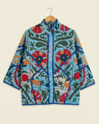Veste Kantha Brodée Réversible — Pièce Unique N°15