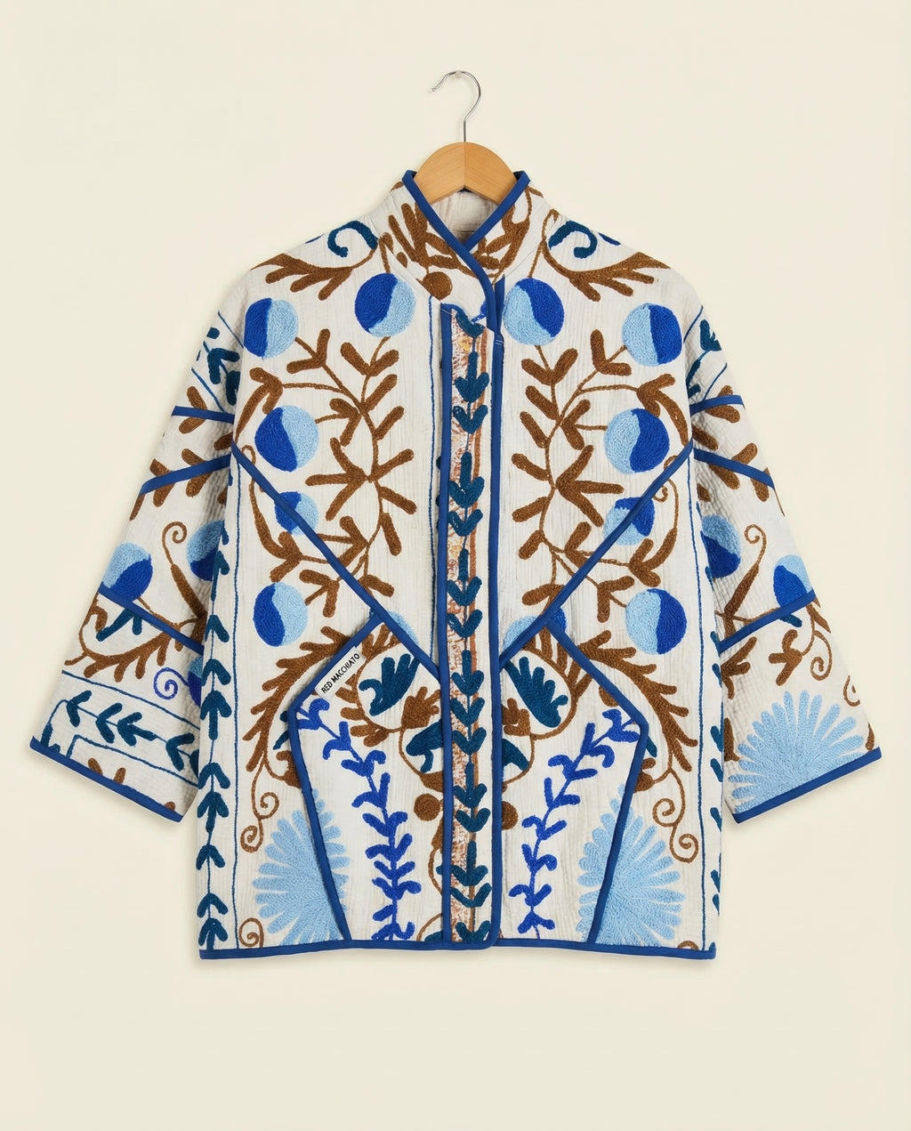 Veste Kantha Brodée Réversible — Pièce Unique N°09