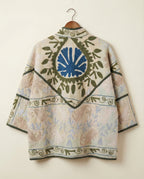 Veste Kantha Brodée Réversible — Pièce Unique N°18
