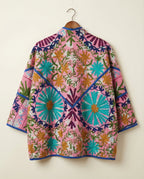 Veste Kantha Brodée Réversible — Pièce Unique N°04