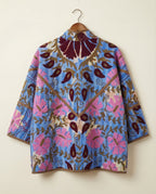 Veste Kantha Brodée Réversible — Pièce Unique N°23