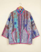 Veste Kantha Brodée Réversible — Pièce Unique N°14