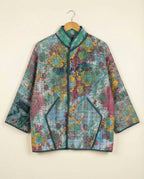 Veste Kantha Brodée Réversible — Pièce Unique N°20
