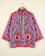 Veste Kantha Brodée Réversible — Pièce Unique N°03