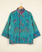 Veste Kantha Brodée Réversible — Pièce Unique N°05