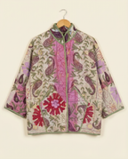 Veste Kantha Brodée Réversible — Pièce Unique N°23