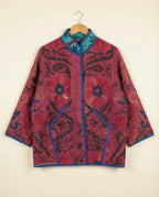 Veste Kantha Brodée Réversible — Pièce Unique N°15