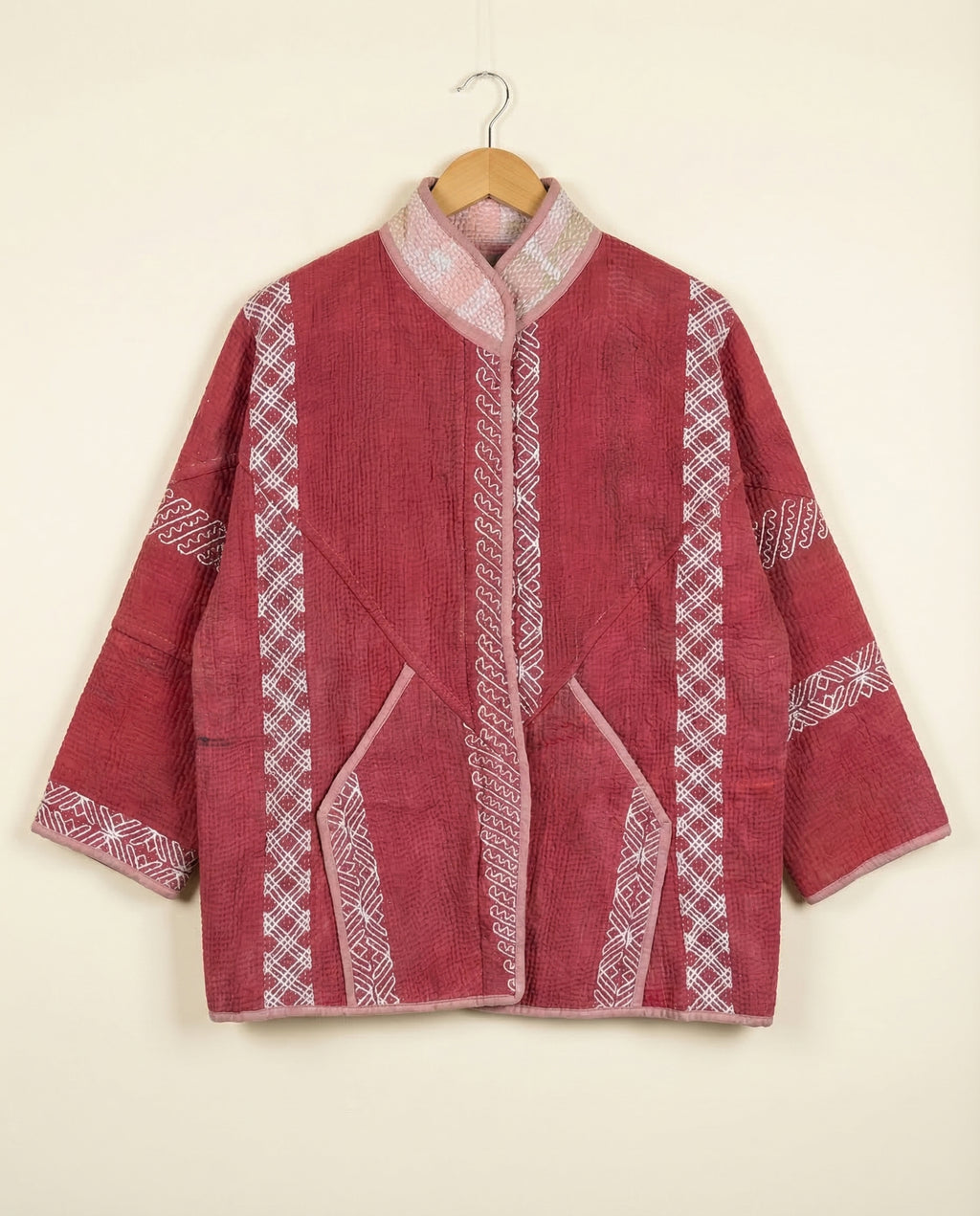 Veste Kantha Réversible — Pièce Unique N°24