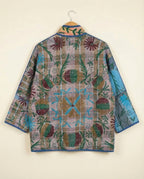 Veste Kantha Brodée Réversible — Pièce Unique N°17