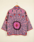 Veste Kantha Brodée Réversible — Pièce Unique N°03
