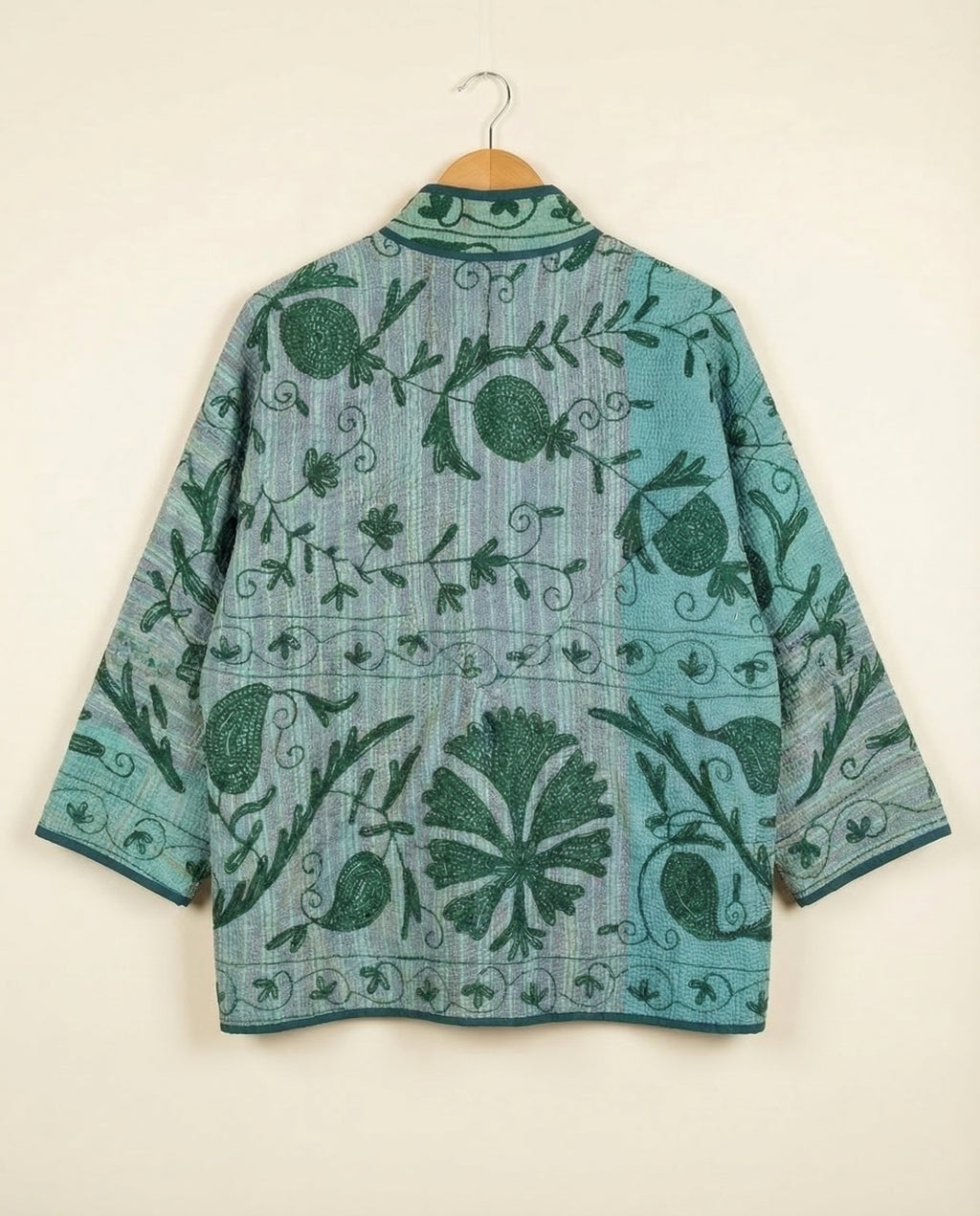 Veste Kantha Réversible — Pièce Unique N°12