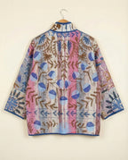 Veste Kantha Brodée Réversible — Pièce Unique N°09