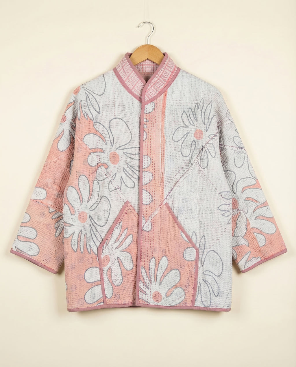 Veste Kantha Réversible — Pièce Unique N°21
