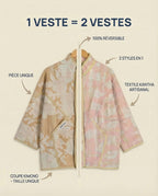 Veste Kantha Réversible — Pièce Unique N°08