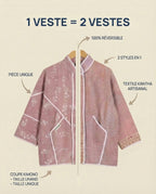 Veste Kantha Réversible — Pièce Unique N°13