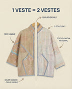 Veste Kantha Réversible — Pièce Unique N°16