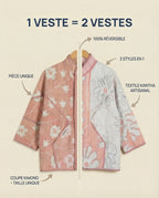 Veste Kantha Réversible — Pièce Unique N°21
