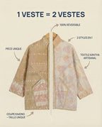 Veste Kantha Réversible — Pièce Unique N°22