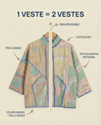 Veste Kantha Réversible — Pièce Unique N°29