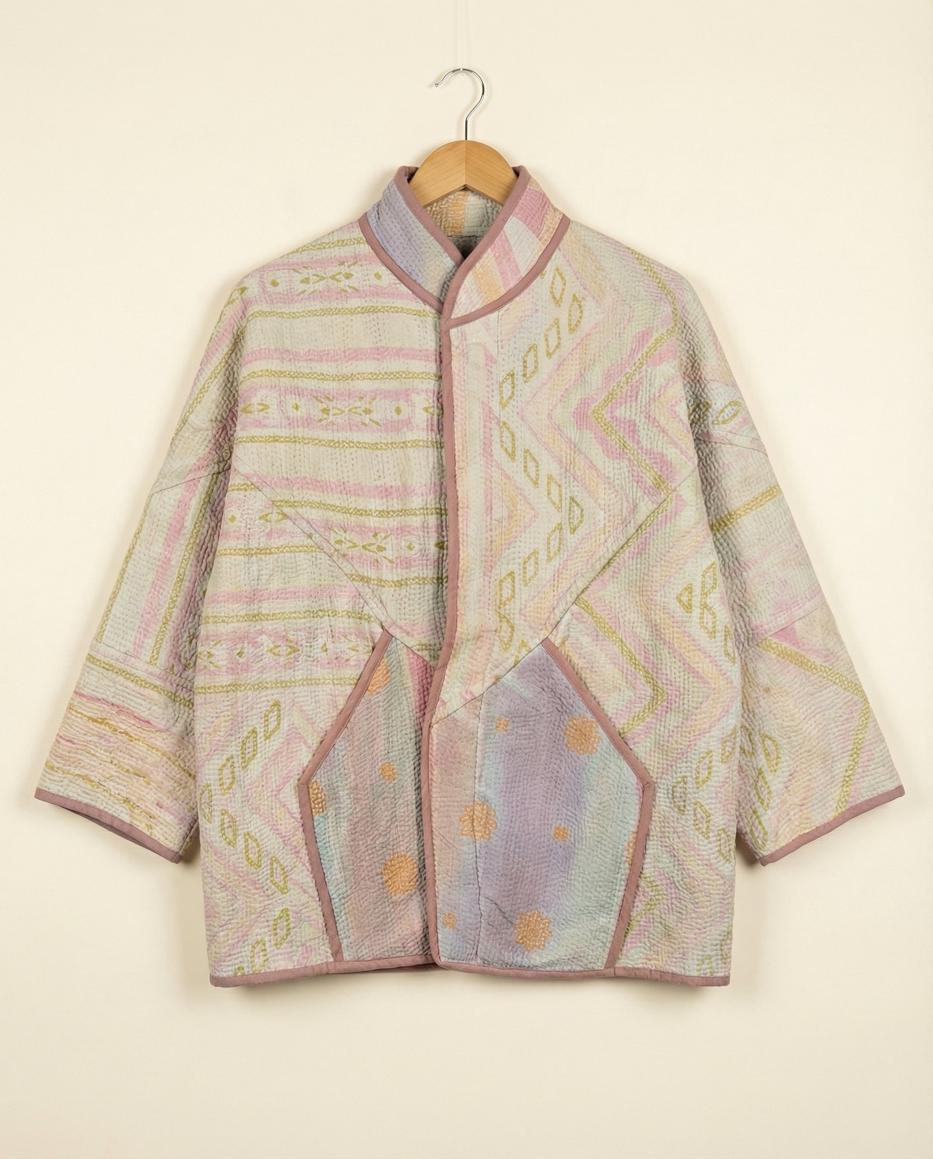 Veste Kantha Réversible — Pièce Unique N°30