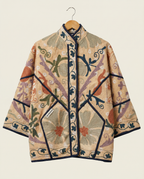 Veste Kantha Brodée Réversible — Pièce Unique N°02