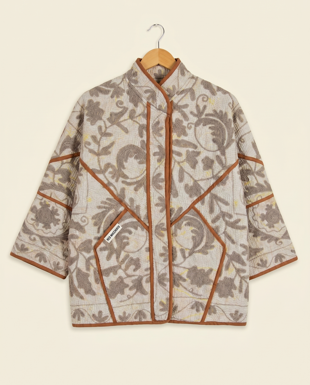 Veste Kantha Brodée Réversible — Pièce Unique N°03