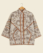 Veste Kantha Brodée Réversible — Pièce Unique N°03