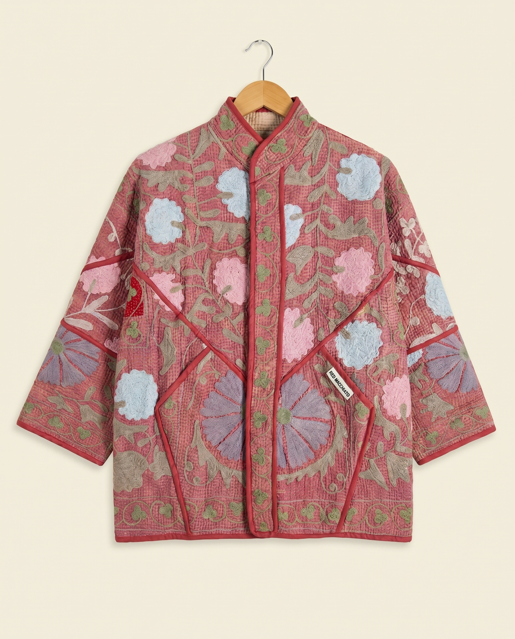 Veste Kantha Brodée Réversible — Pièce Unique N°05