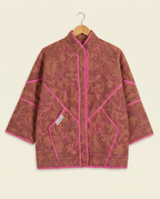 Veste Kantha Brodée Réversible — Pièce Unique N°13